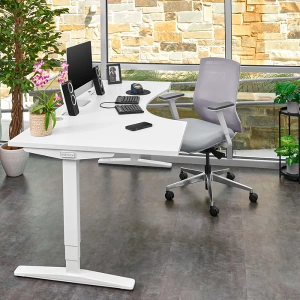 UPLIFT V3 Curved Corner Standing Desk